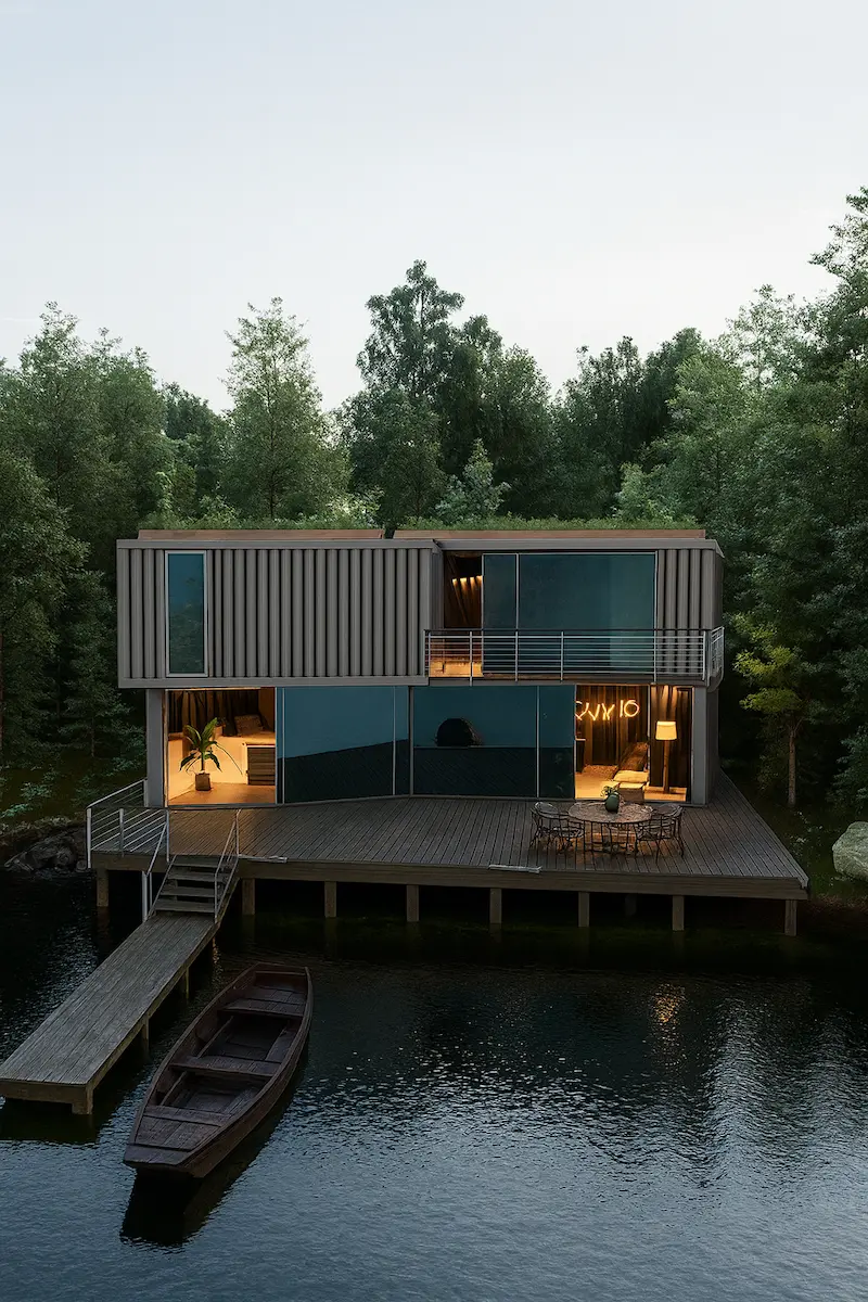 Render Casa contenedor VenustasVisuals